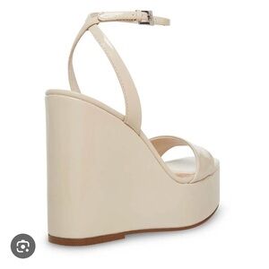 Steve Madden Cecee Cream Wedge Sandals
